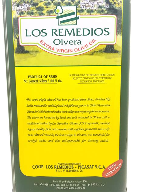 aceite oliva virgen extra lata 5l los remedios picasat