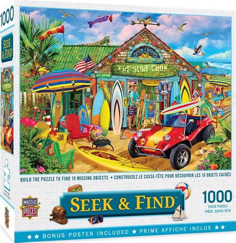 Masterpieces Seek And Find Beach Time Fun 1000 Piece Jigsaw Puzzle