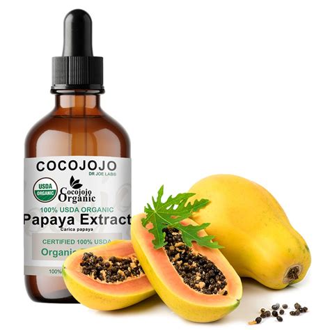 Organic Papaya Extract Usda Certified Alcohol Free Papaya Plant Extract