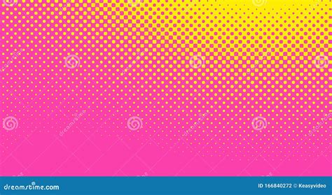 Pink Halftone Pop Art Background Abstract Vector Comics Style Blank