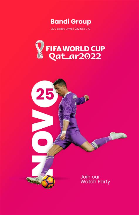 World Cup 2022 Event Poster Template - Edit Online & Download Example