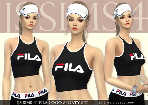 Js Sims 4 Fila Logo Sporty Set
