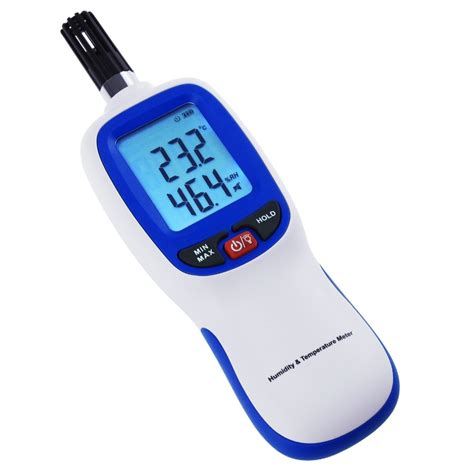 Digital Hygrometer Humidity And Temperature Meter Dew Point And Wet Bulb