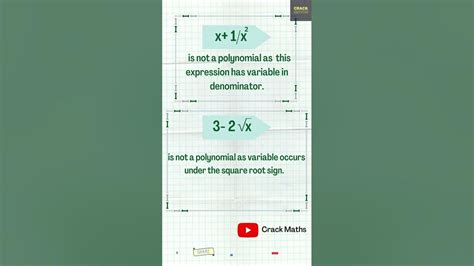 What Are Polynomials How To Distinguish Them From Non Polynomials