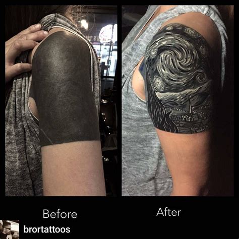 Large Tattoo Cover Ups Before And After Fantasies Blook Pictures Gallery