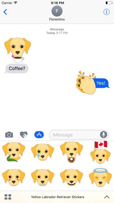 Send Your Friends Cute Yellow Labrador Retriever Emojis With This Brand
