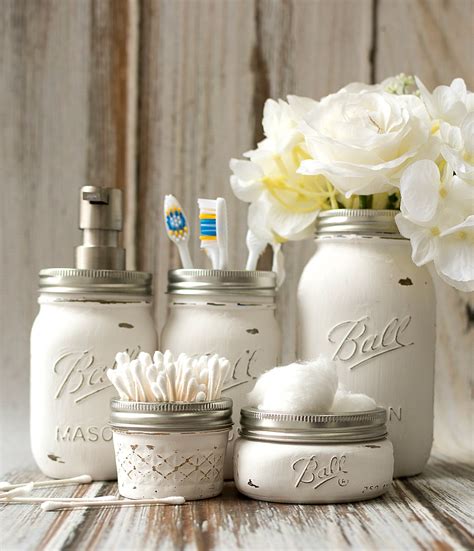 That would make sense—if you can buy a tree earlier without all the needles dropping off come christmas day, you'll get to enjoy your decorations for longer. Mason Jar Bathroom Storage & Accessories - Mason Jar ...