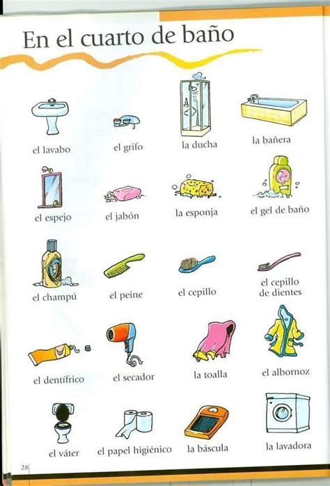 Vocabulario El Baño Aprender Español Planes De Lecciones De