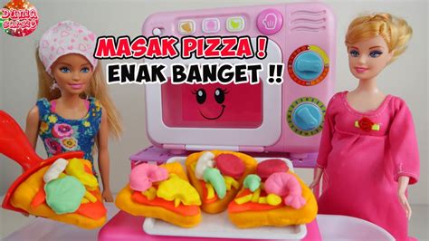 Barbie Hamil Masak Kue Pizza Main Masak Masakan Mainan Anak