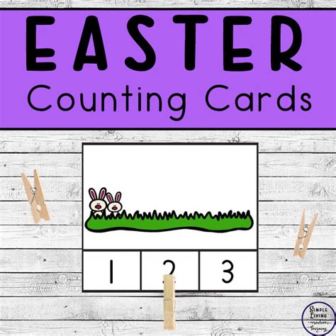 Preschoolers And Toddlers Will Love These Easter Counting Cards This