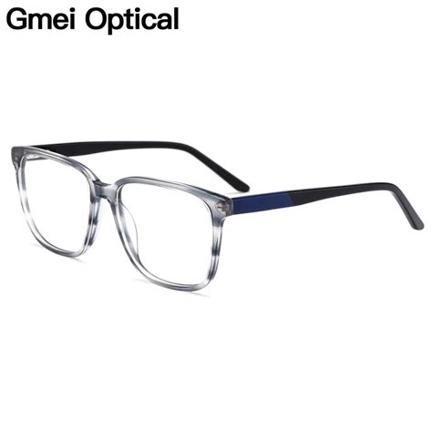 gmei optical acetate glasses frame women square prescription eyeglasses myopia optical frame