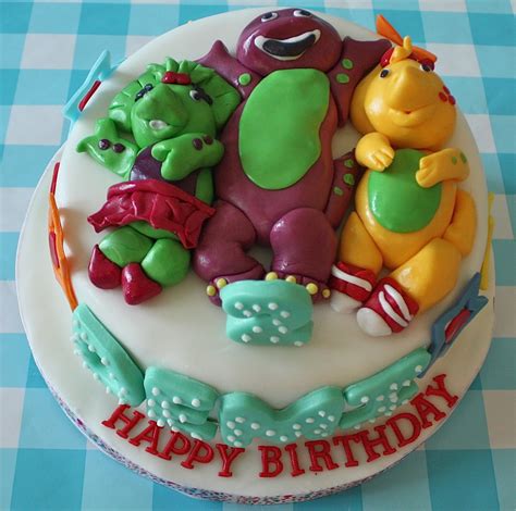 Barney Birthday Cake Barney Birthday Cake Friends Birthday Cake