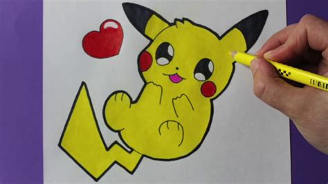 Como Dibujar A Pikachu Bebe Novalena