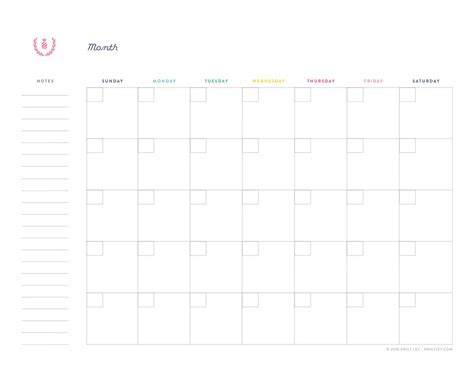 Printable Monthly Planners Template Business Psd Excel Word Pdf
