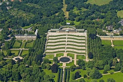 Free Download Architecture Travel Aerial View Sanssouci Castle