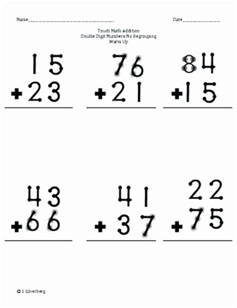 Touch Math Printables Touch Math Subtraction Workbook Single Digit