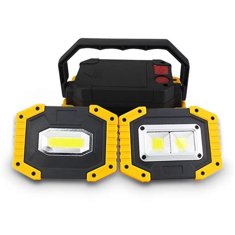 New Portable Spotlight Movable Led Flood Light Rechargeable Outdoor