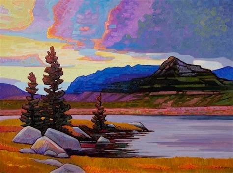Sold Mountain Daybreak Nicholas Bott Landscape Paintings Acrylic