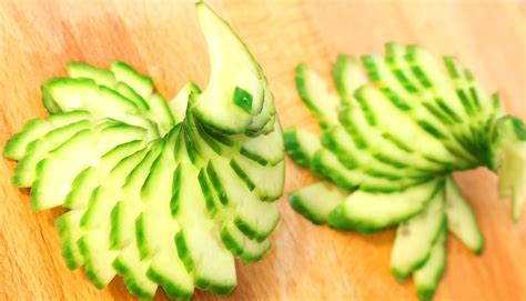 Josephines Recipes How To Make Cucumber Swirl Flower Vegetable