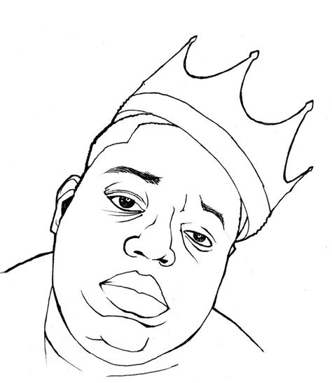 Image Result For Biggie Smalls Easy Drawing Tupac Art Line Art