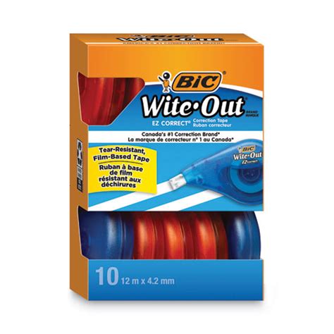 Bic® Wite Out Ez Correct Correction Tape Value Pack Non Refillable 1