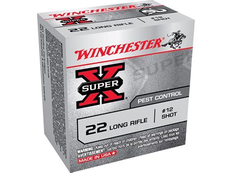 Winchester Super X Ammo 22 Long Rifle 25 Grain 12 Shot