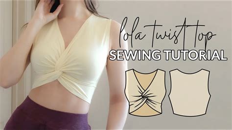 Twist Knot Crop Top Sewing Tutorial Sewing Pattern Youtube