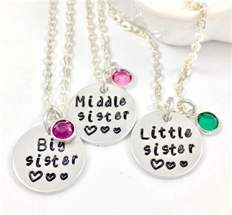 Sister Jewelry Necklace Unique Sister Necklace For 2 Sister