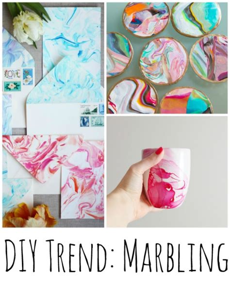 Diy Trend Marbling Indie Crafts