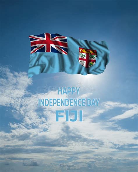 Fiji Independence Day Card Stock Image Image Of Night 230967265