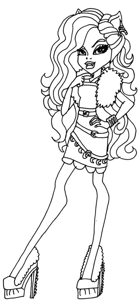 Download Clawdeen Wolf Monster High Coloring Page | Coloriage dessin animé, Dessin monster high, Coloriage
