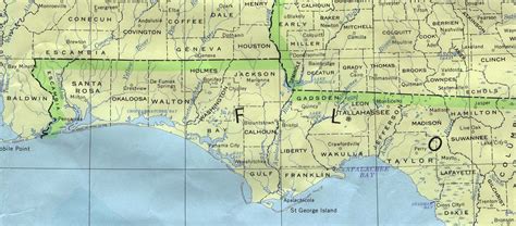 Road Map Of Florida Panhandle Road Map