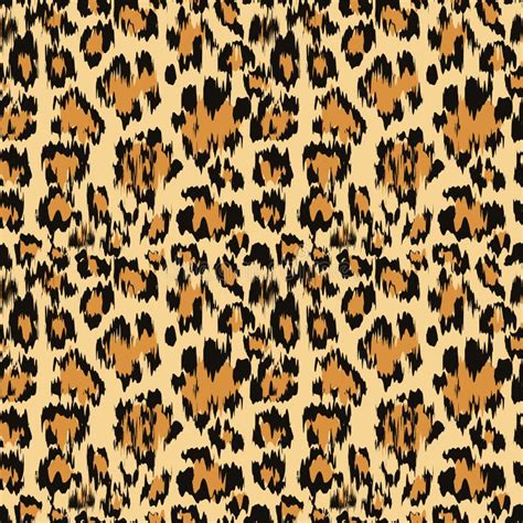 Seamless Pattern With Leopard Pattern Animal Fur Leopard Spotted Skin
