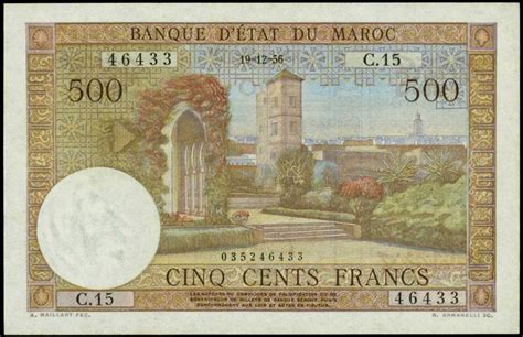 Check spelling or type a new query. Morocco 500 Francs banknote of 1956|World Banknotes ...