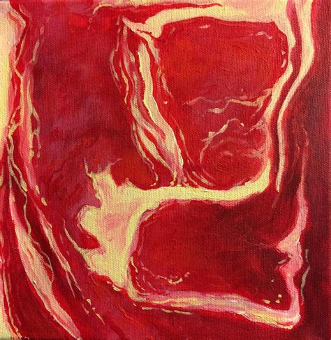 Meat Painting, Acrylic on Canvas, Pop Surrealism, Kitchen Decor, Raw