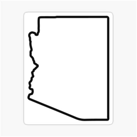 Arizona Outline Sticker For Sale By Biggdesign Redbubble