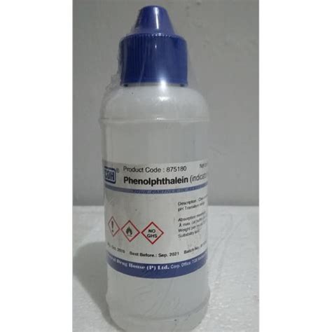 Jual Phenolphthalein Fenolftalein Pp Indikator Ph Kota Tangerang