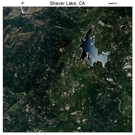 Aerial Photography Map Of Shaver Lake Ca California
