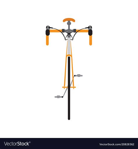 Bicycle Front View Royalty Free Vector Image Vectorstock