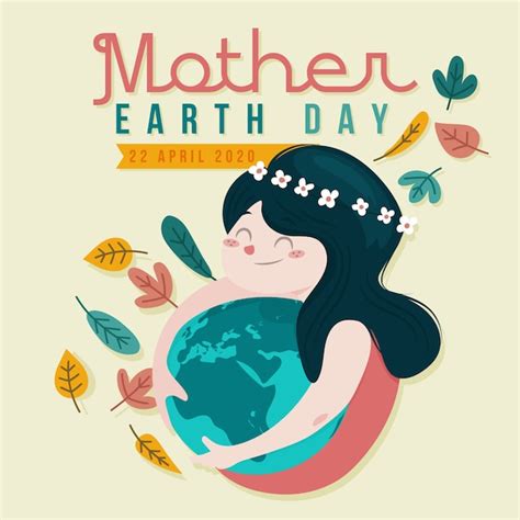 Free Vector Flat Design Mother Earth Day Background
