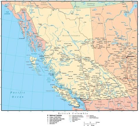 British Columbia On The Map World Map