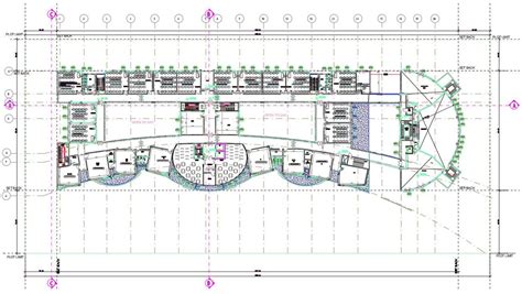 University Floor Plan Design DWG File Cadbull