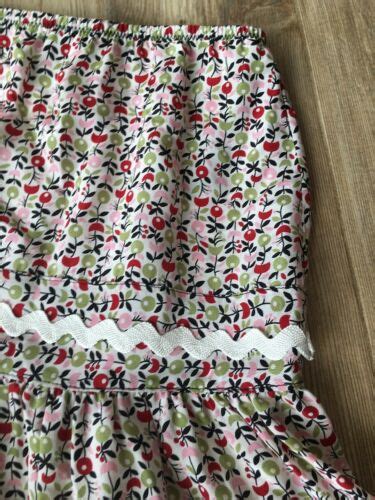20 Anna Sui Anthropologie Silk Tiered Floral Ric Rac Skirt 6 EBay