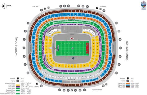 Azteca Stadium Seating Chart Elcho Table