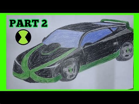 HOW TO DRAW BEN 10 CAR DX MARK 10 PART 2 TUTORIAL VIDEO STEP BY STEP