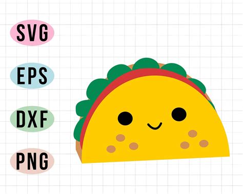 Taco Svgtaco Food Svg Mexican Taco Svg Layered Taco Svg Etsy The Best