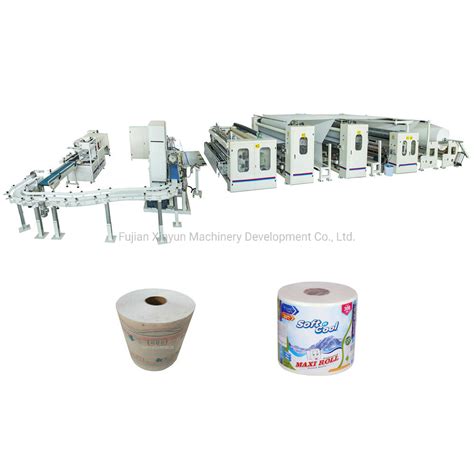 Automatic Glue Lamination Maxi Roll Paper Towel Machine Production Line China Maxi Roll