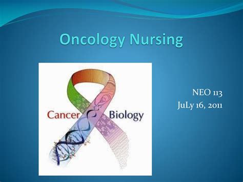 Ppt Oncology Nursing Powerpoint Presentation Free Download Id870033