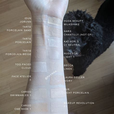 Pale Foundation Swatches Swatches Of New Foundations For Fair Skin