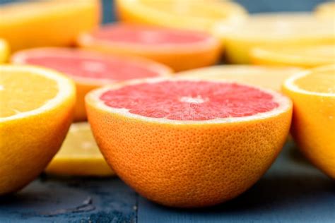 Orange Grapefruit And Lemon Citrus Fruit Slices Stock Photo Image Of